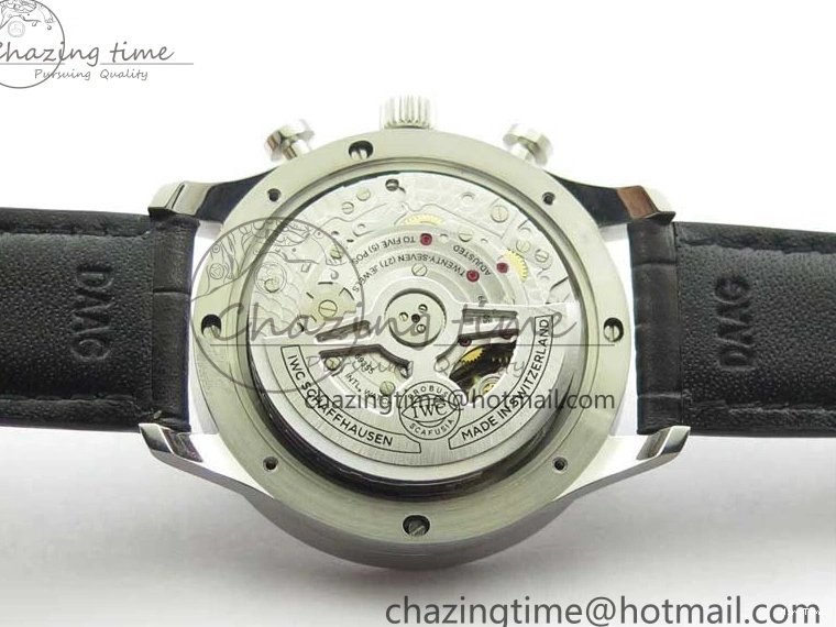 MIROTIME 0421 Elegant Portuguese IW371615 ZF 1:1 Best Edition SS Green Dial on Black Leather Strap A96355 V 7081